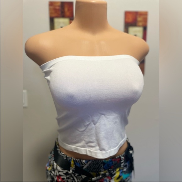 Moa Moa Tops - NWT Moa Moa white crop top size S/M